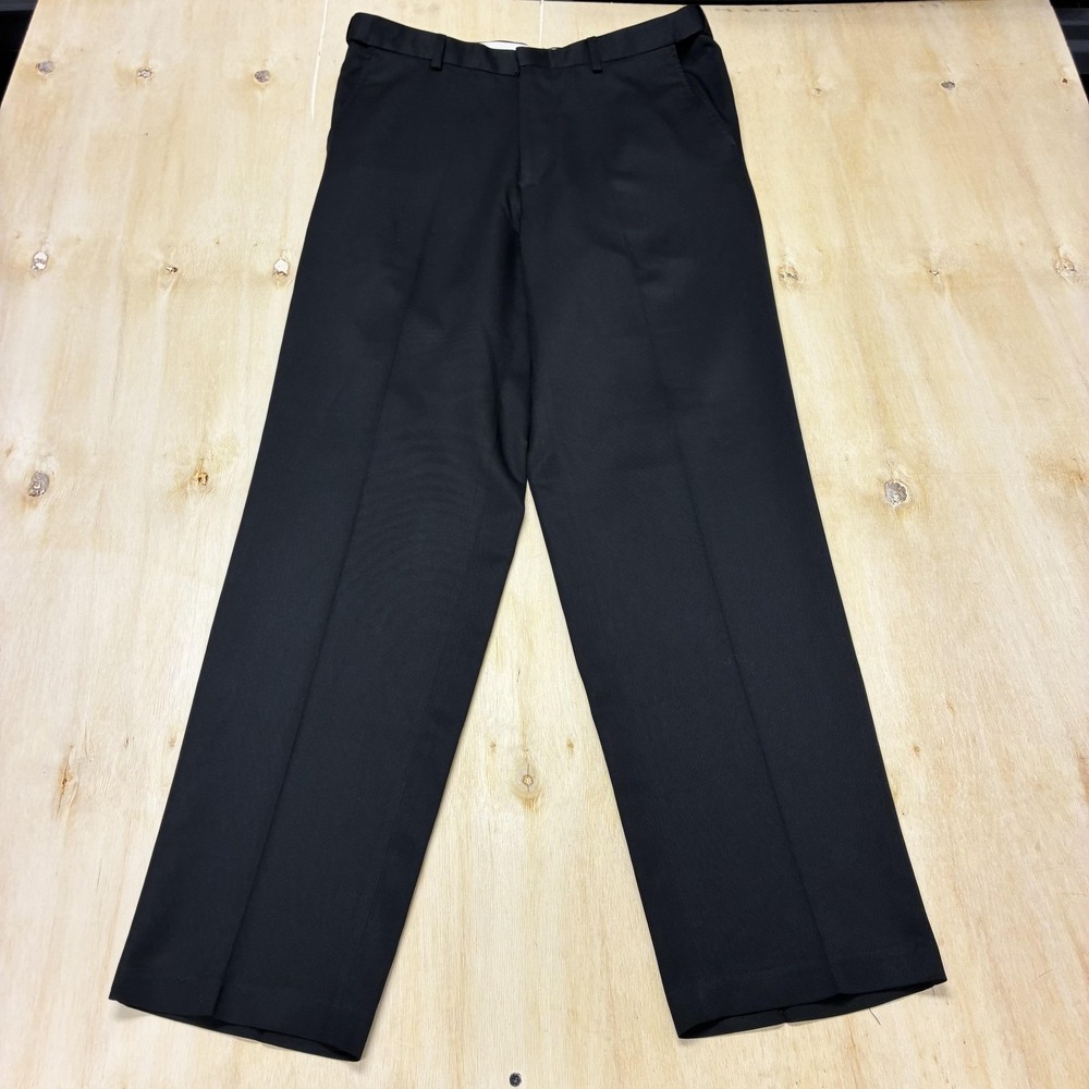 Puritan Pants Mens 32x32 Black Dress Classic Fit Straight Leg Business Workwear